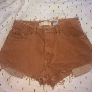 UrbanOutfitter LEVI high waisted distressed shorts