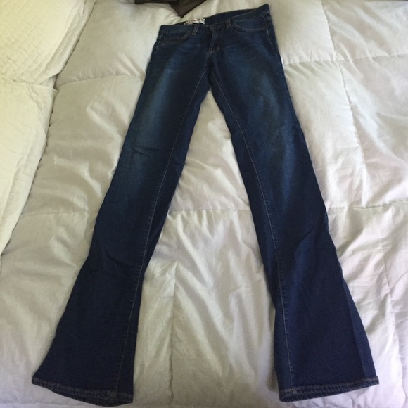 designer boot cut jeans.