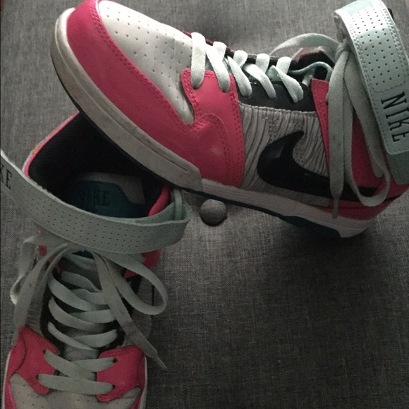Nike hot pink high tops