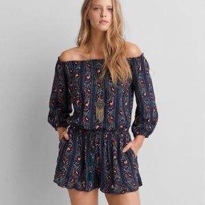 American eagle off the shoulder romper