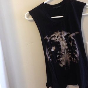 butterfly skeleton tee