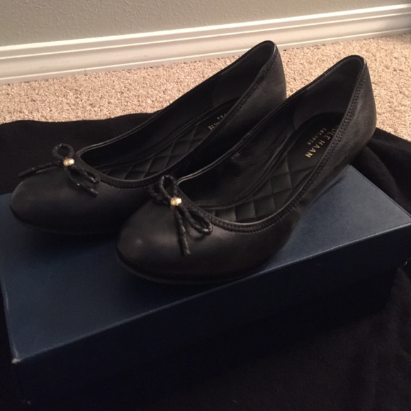 Cole Haan Black 'Tali' Bow Wedges
