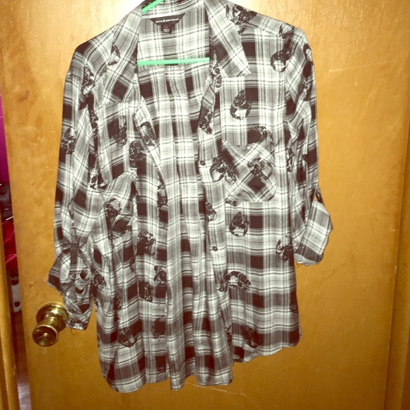 Skull button down