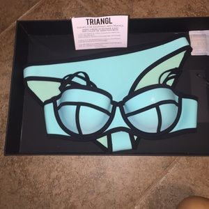 Triangl swim suit (top and bottom)