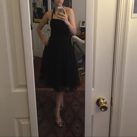 Anthropologie Bailey 44 Black Tulle Skirt
