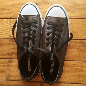 Leather CONVERSE low top Chuck Taylor's