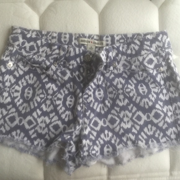 Printed Blue Shorts