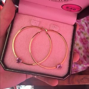 Gold hoop earrings