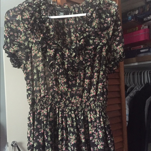 Sheer floral top