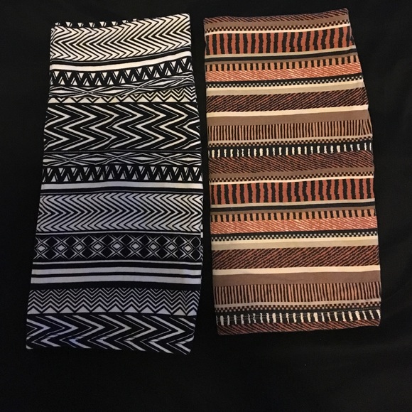 ❗️SOLD❗️*Black And Orange Pencil Skirts