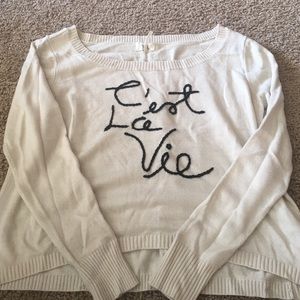 C'est La Vie sweater