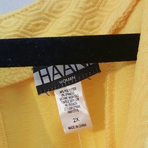 New yellow plus size dress never used