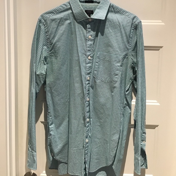 Clean J.Crew Ludlow Green Plaid button down.