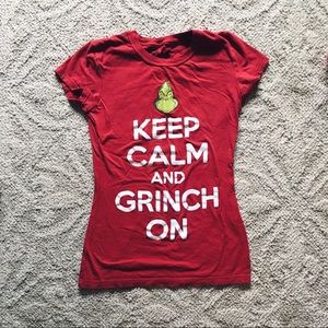 KEEP CALM AND GRINCH ON TEE🎄