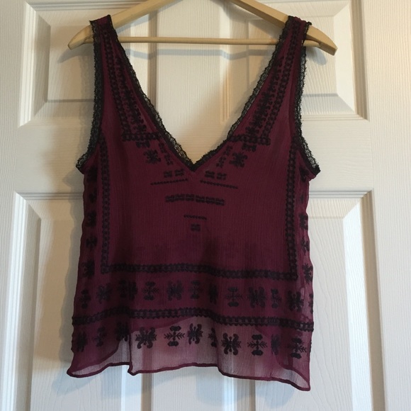 Urban Outfitters Tops - Embroidered Tank Top
