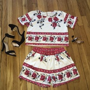 2 piece short and top set