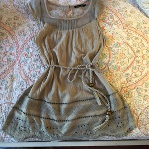 Grey/green flowy top