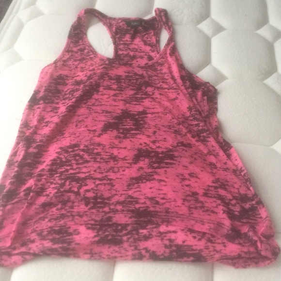 Pink and black Tank
