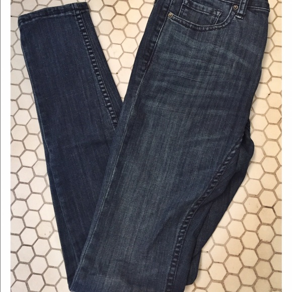 Dark wash denim jeans