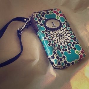 "Key-Per" Fossil wristlet