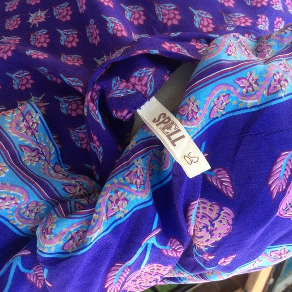 *SOLD* Spell Purple Bohemian Royale Maxi Kimono - Picture 4 of 4