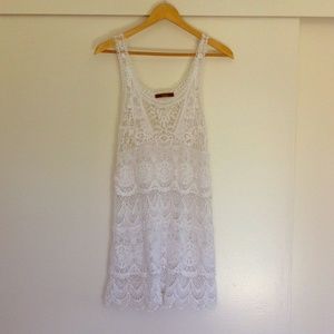 Pretty white lace dress🌿🌾