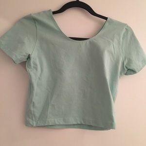 Turquoise crop top