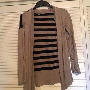 Striped back cardigan