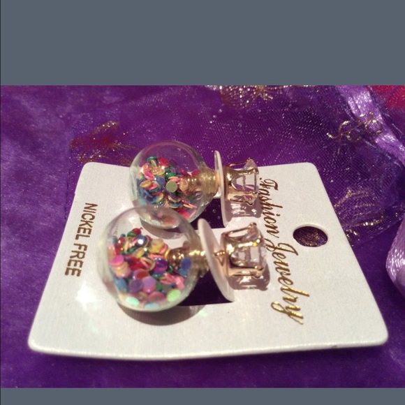 🆕 LAST PAIR Confetti Double Sided Earrings - Picture 2 of 4