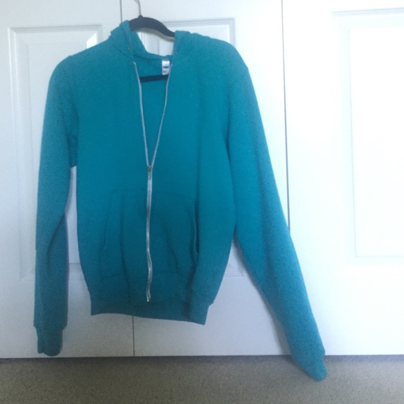 American Apparel Blue Zip Up