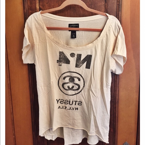 Stussy brand scoop neck tee