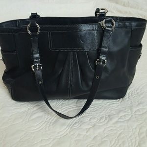Medium black Coach purse
