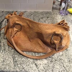 Cork design hand bag