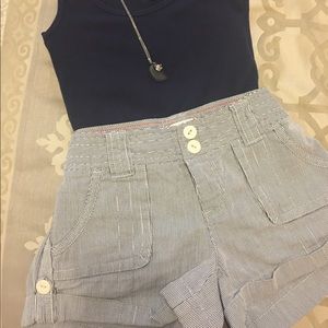 American Eagle pinstriped shorts