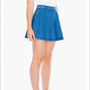 American Apparel denim circle skirt, medium blue M
