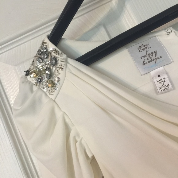 Maggy London Dresses - Maggy London White Embellished Dress Maggy London Dresses - Maggy London White Embellished Dress