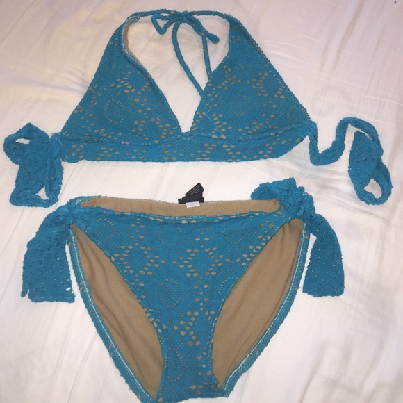 Blue bikini set