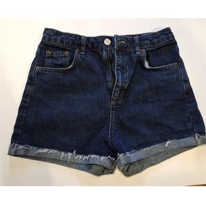 Topshop Moto Girlfriend Denim Shorts