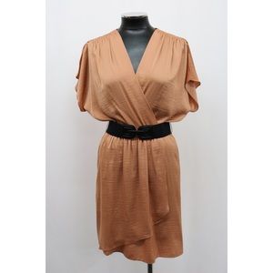 BCBG warp belted dress