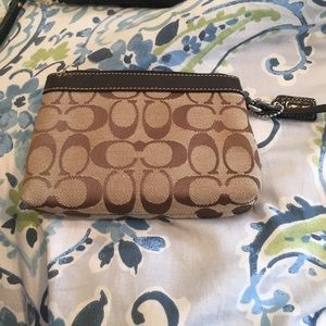 Brown Coach Wristlet - BRAND NEW