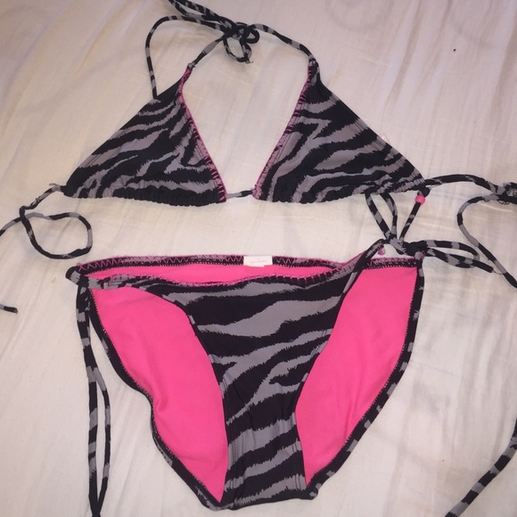 Tiger print bikini set