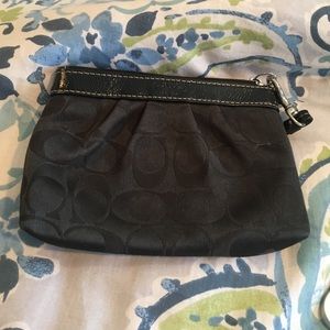 Black Coach Wristlet