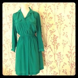 SOLD Vintage Green Button top Dress