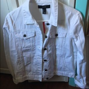White jean jacket