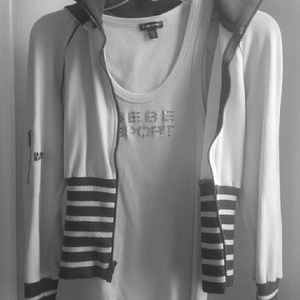 bebe sport hoodie with matching tank