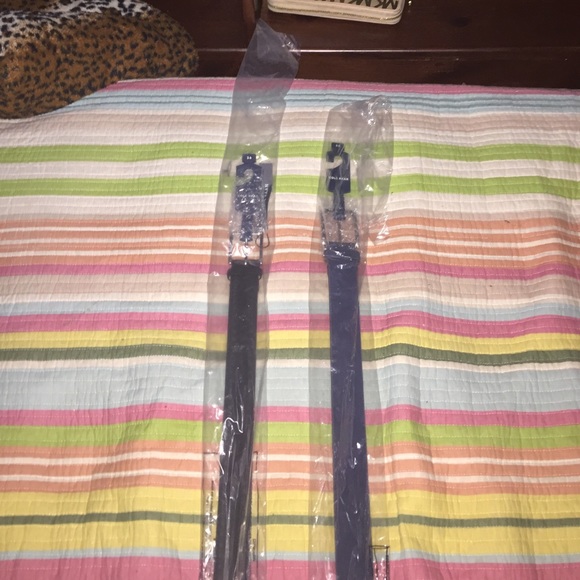 Cole Haan belts 1 black, 1 navy blue main image 4