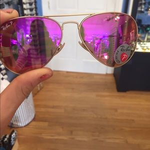 Hot pink ray bans