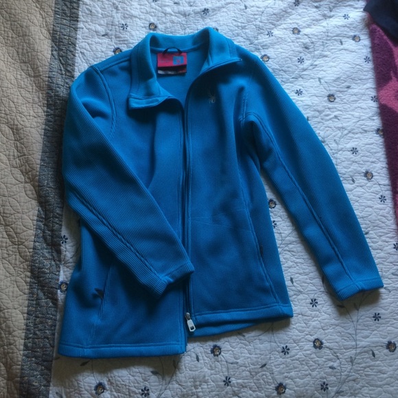 Blue fleece Spyder jacket