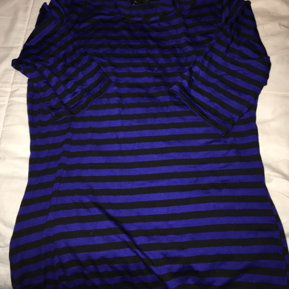 Blue and Black striped shirt