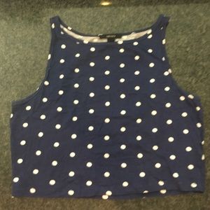 Polka dot crop top